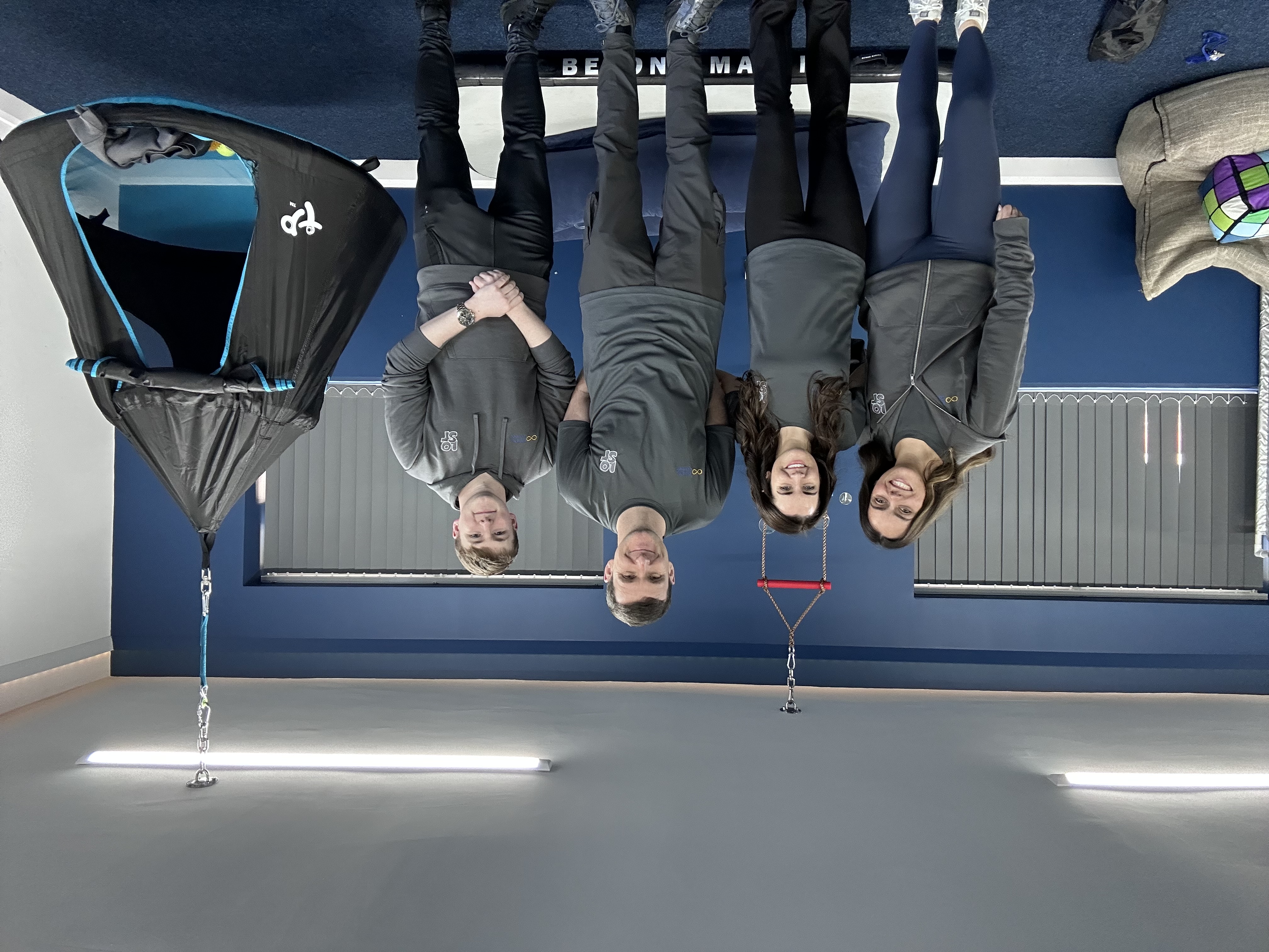 The KiNDly Connect Knowsley team in branded hoodies