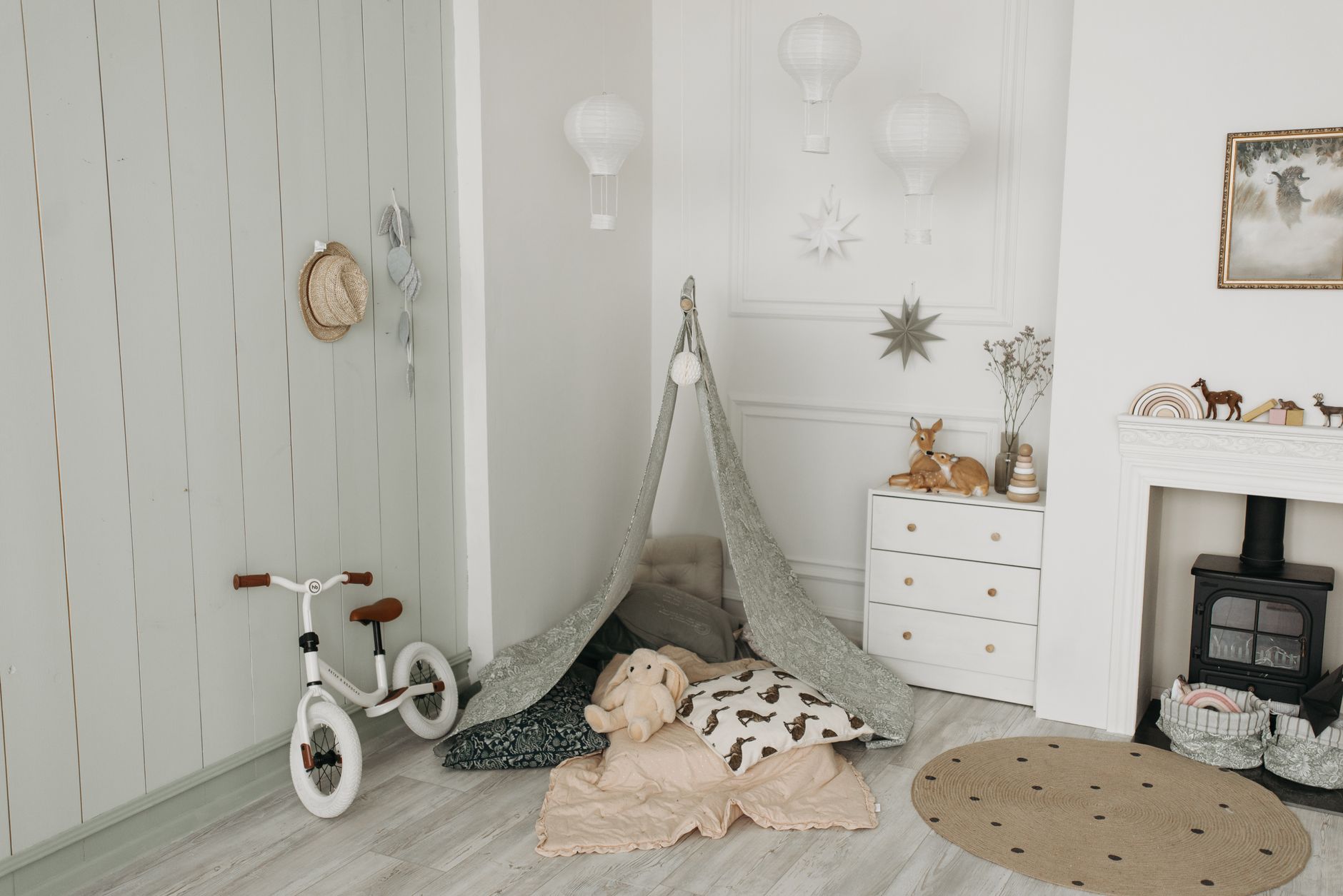 Warm children's playroom